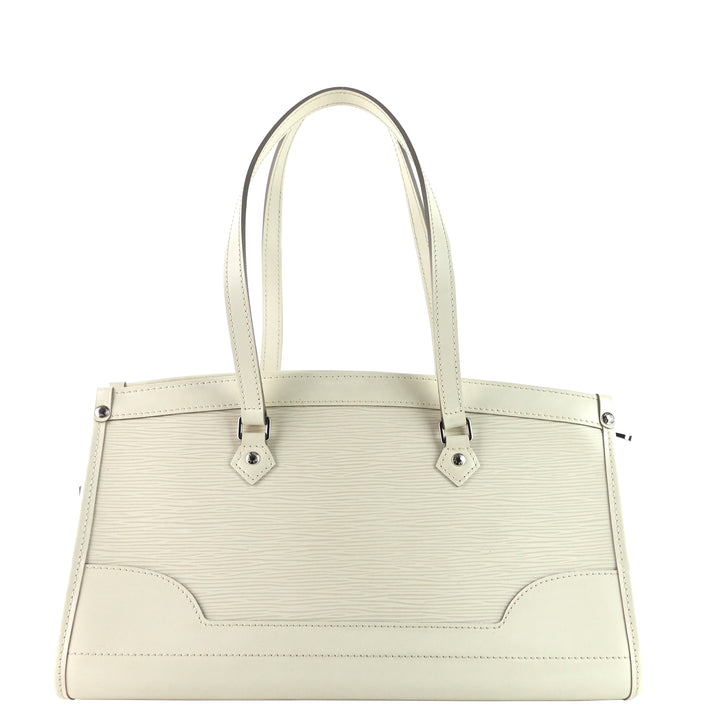 Madelaine White Epi Leather Handbag