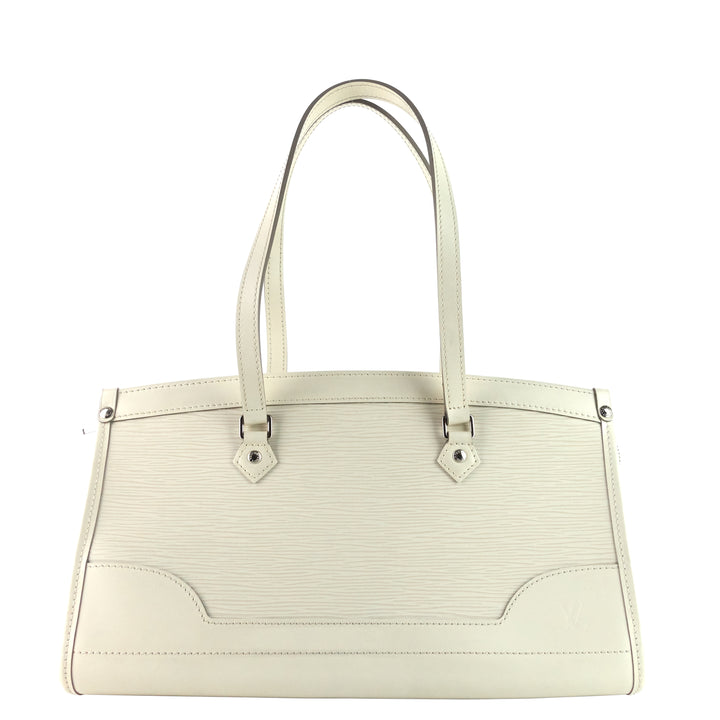 Madelaine White Epi Leather Handbag