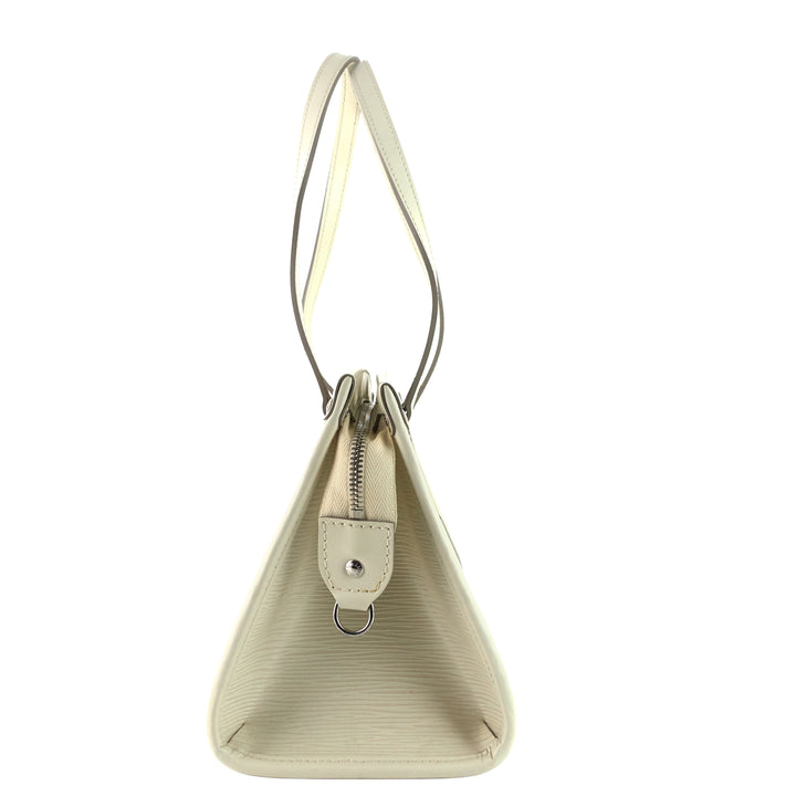 Madelaine White Epi Leather Handbag