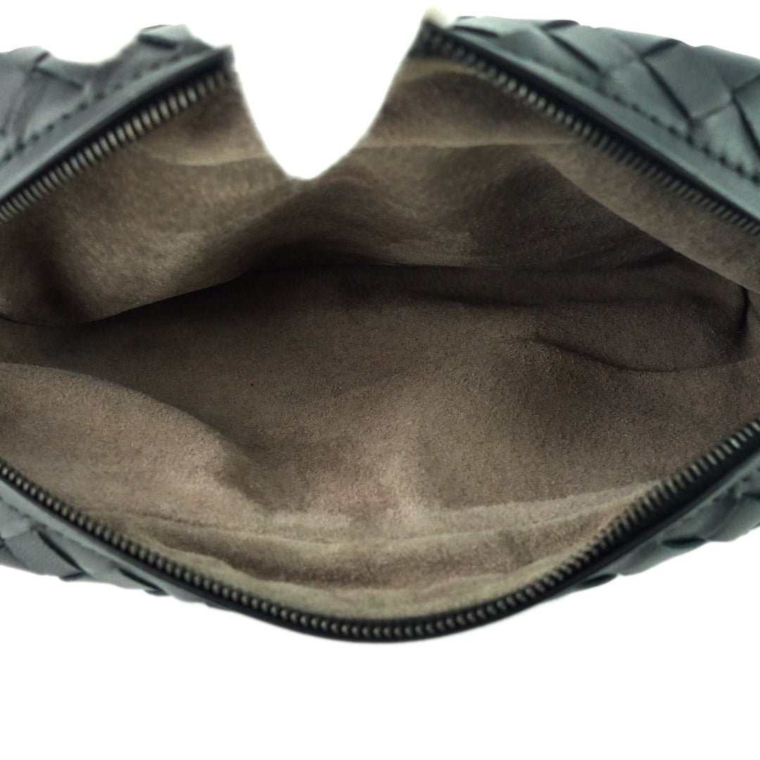 Intrecciato Nappa Leather Expandable Chain Crossbody Bag