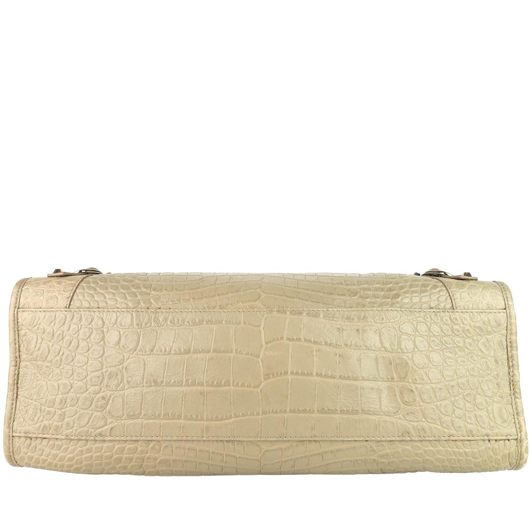 Classic City Croc-Embossed Agneau Leather Bag