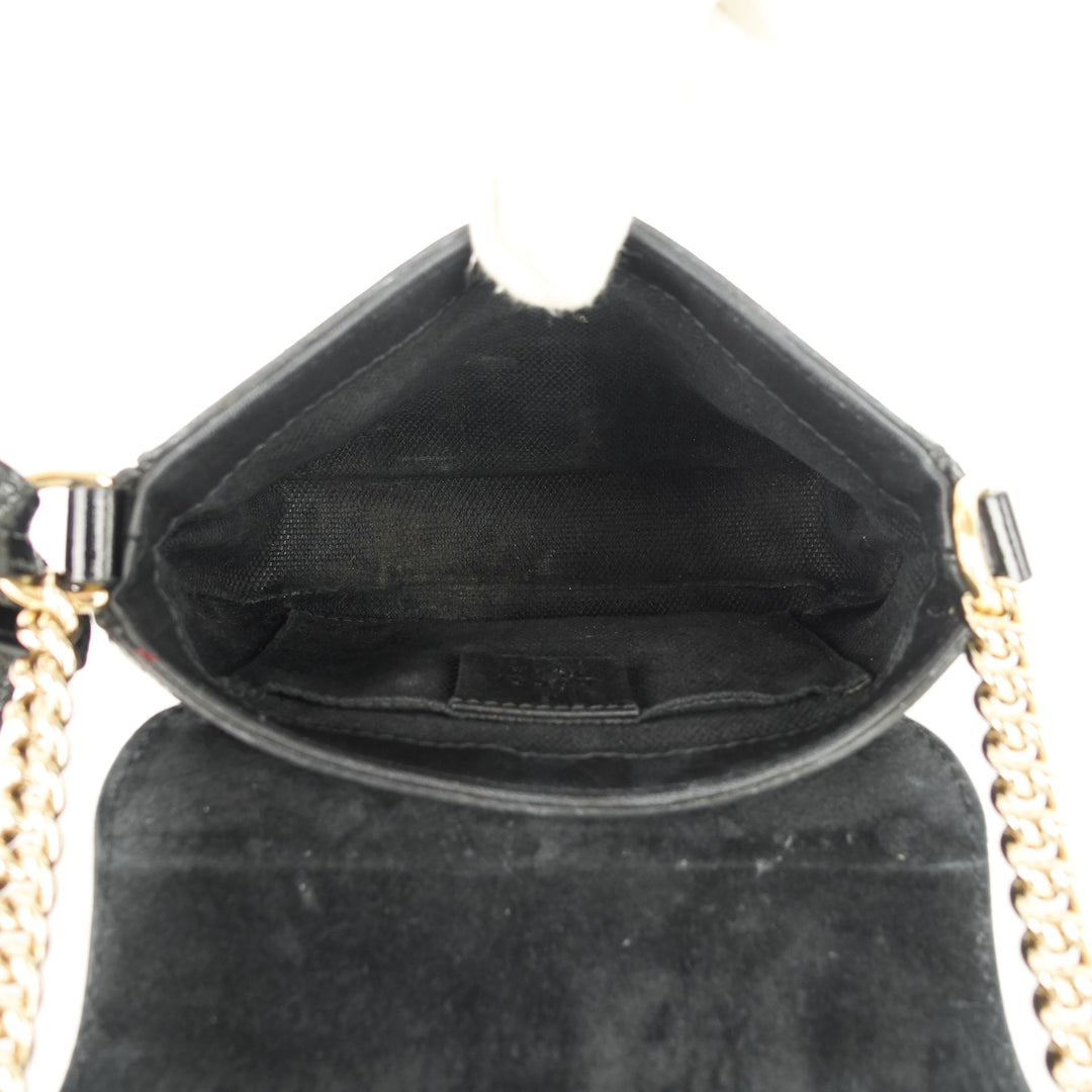 soho patent leather chain crossbody bag