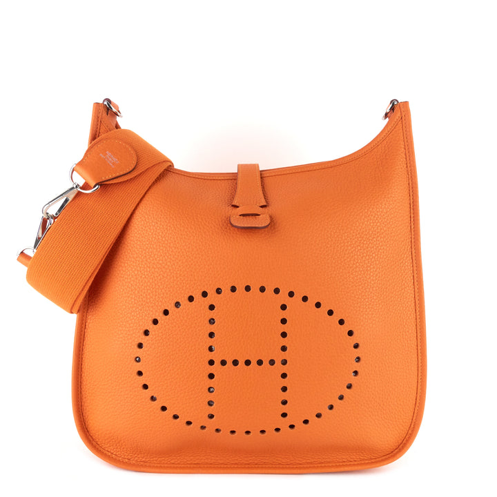 evelyne lll 33 gm clemence leather bag