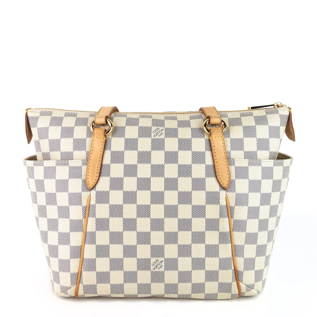 totally pm damier azur canvas bag
