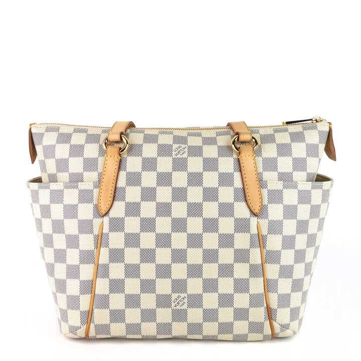 totally pm damier azur canvas bag