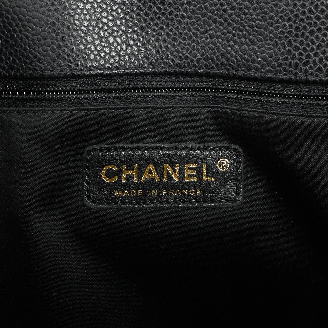 grand shopping tote caviar leather bag