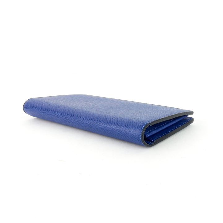 brazza blue epi leather wallet