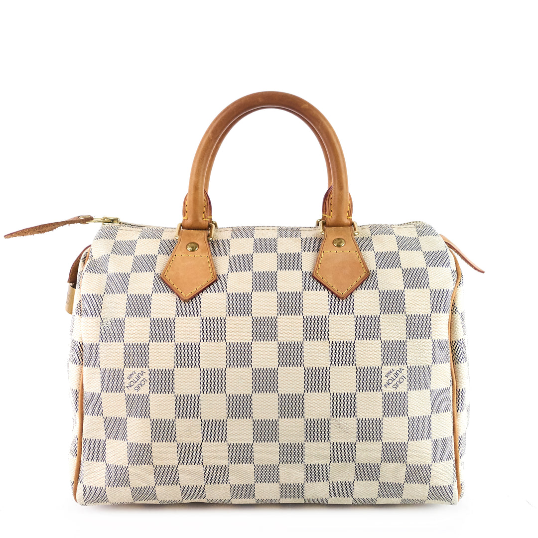 speedy 25 damier azur canvas bag