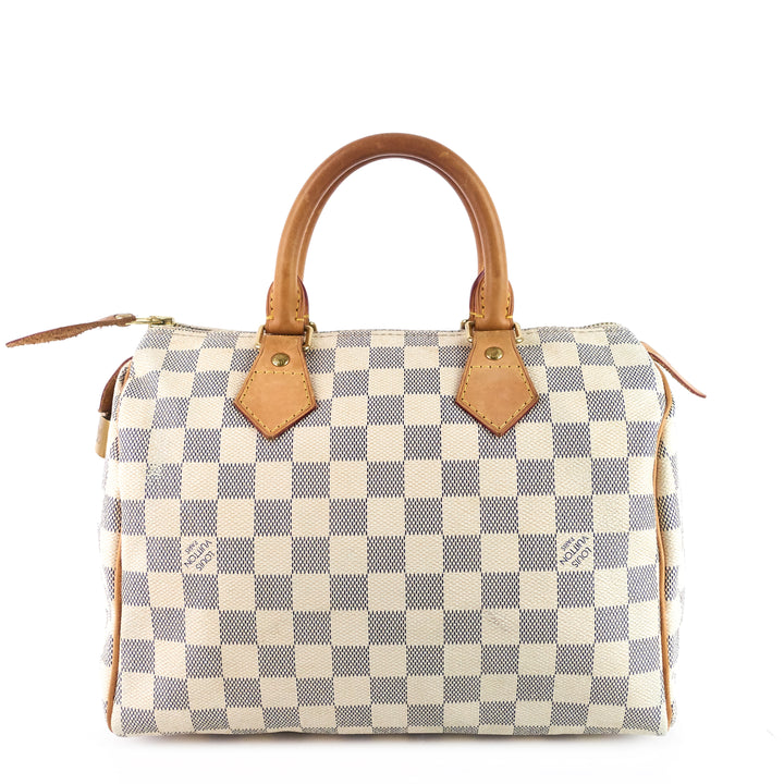 speedy 25 damier azur canvas bag