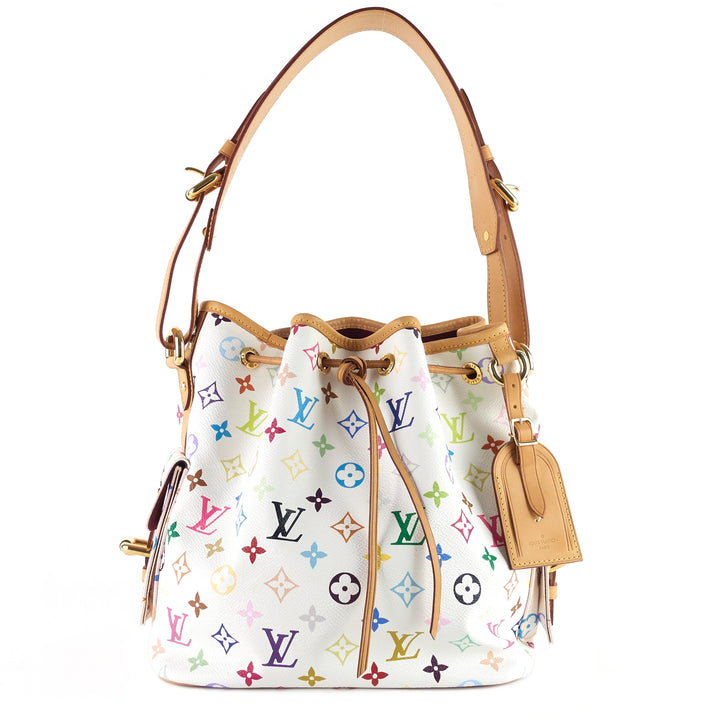 petit noé monogram multicolore canvas bag