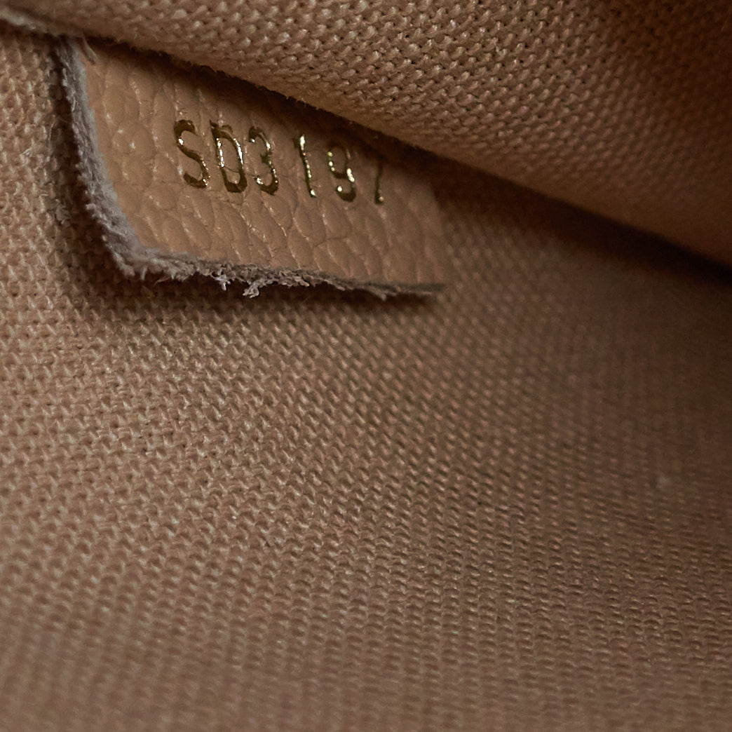 pochette félicie monogram empreinte leather chain wallet bag