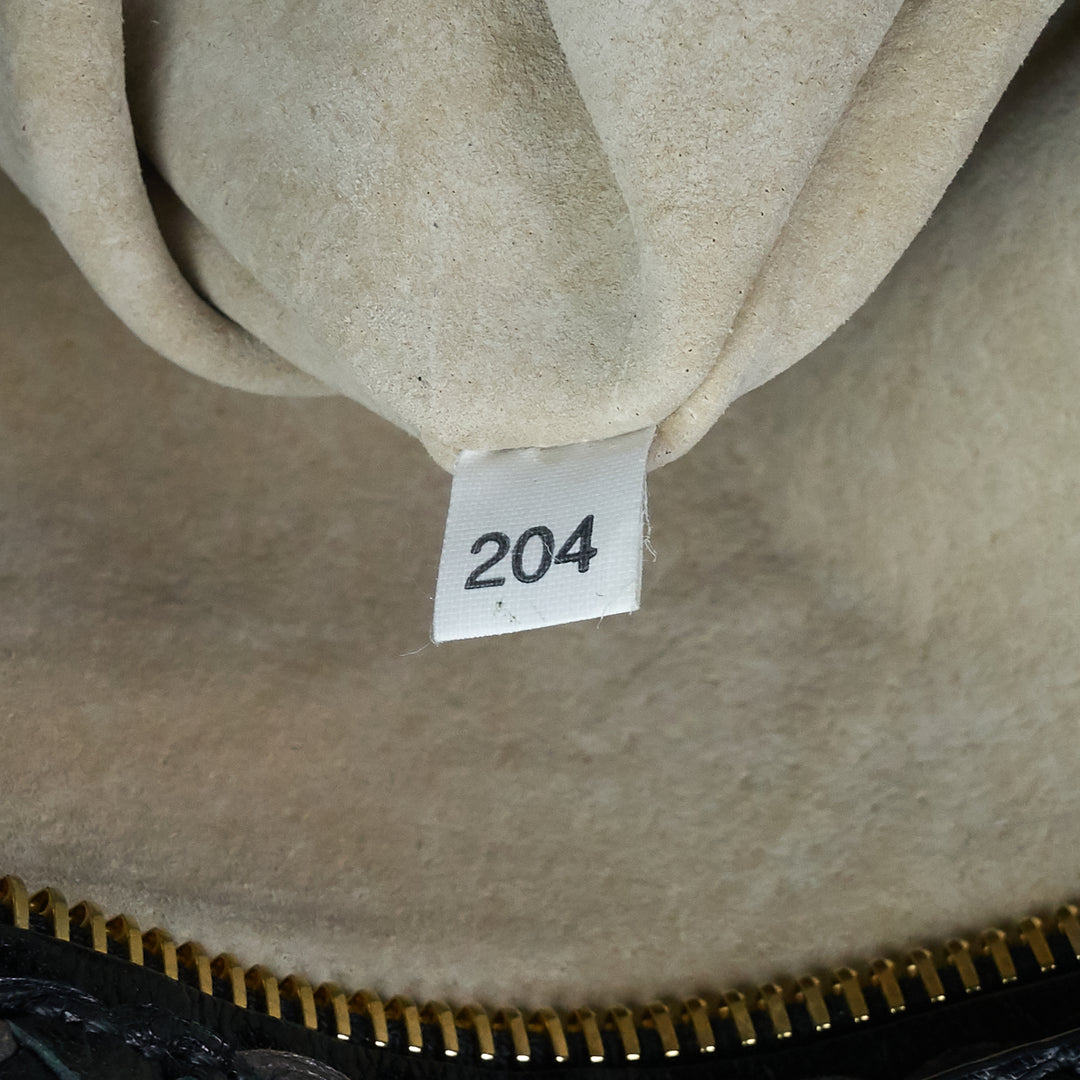 madras woven leather shoulder bag