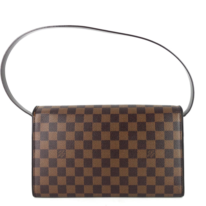tribeca long damier ebene canvas bag