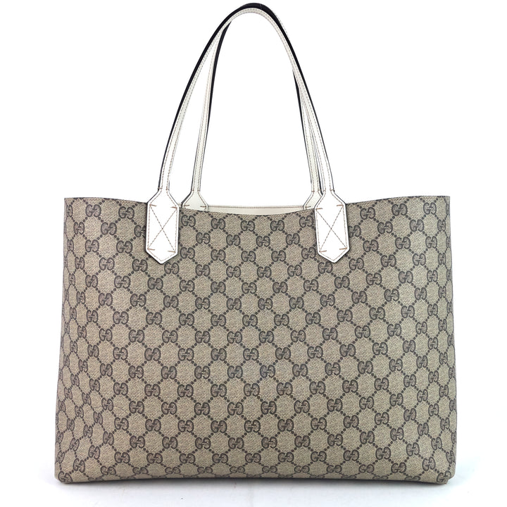 reversible medium gg coated canvas tote bag