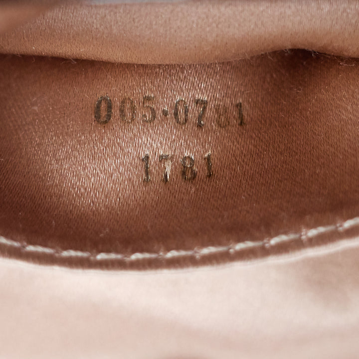 rosette lambskin leather clutch bag