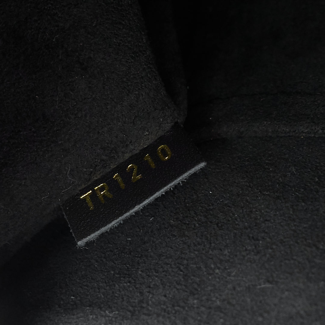 soufflot mm monogram canvas and coloured leather bag