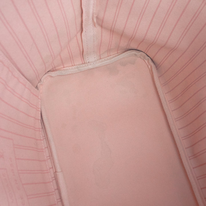 neverfull mm damier ebene canvas bag with pouch