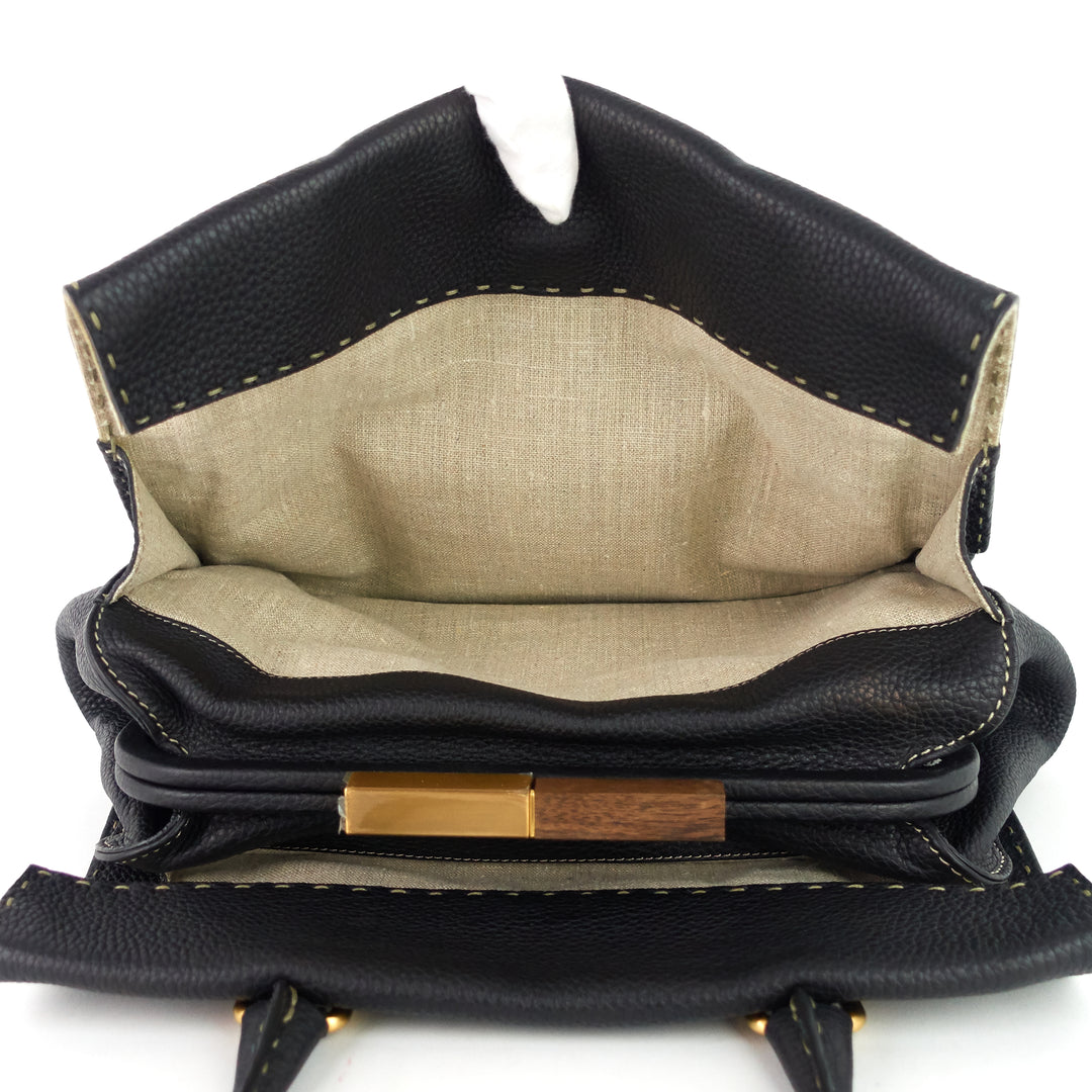 selleria firenze frame leather bag