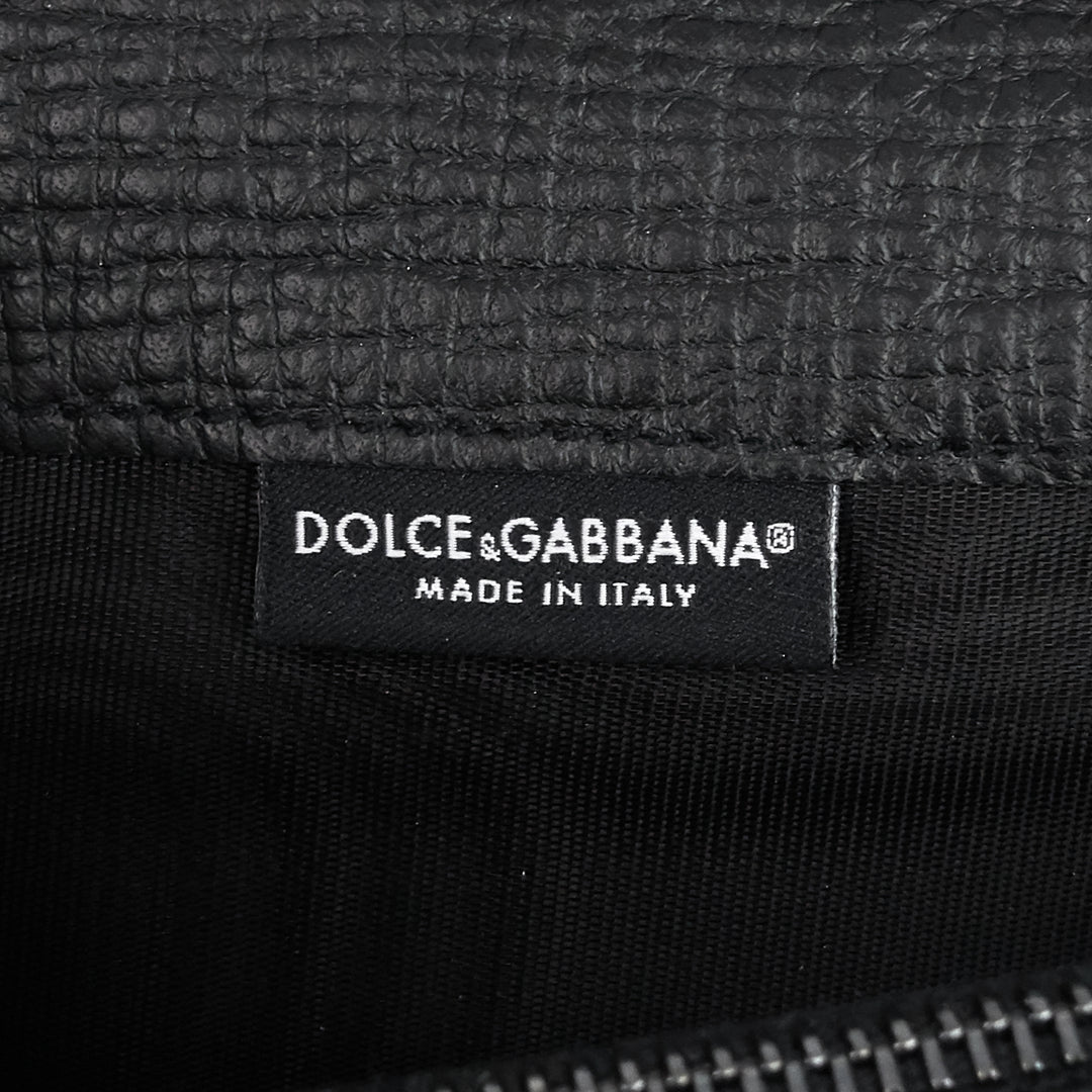 dolce & gabbana military designer patch wallet