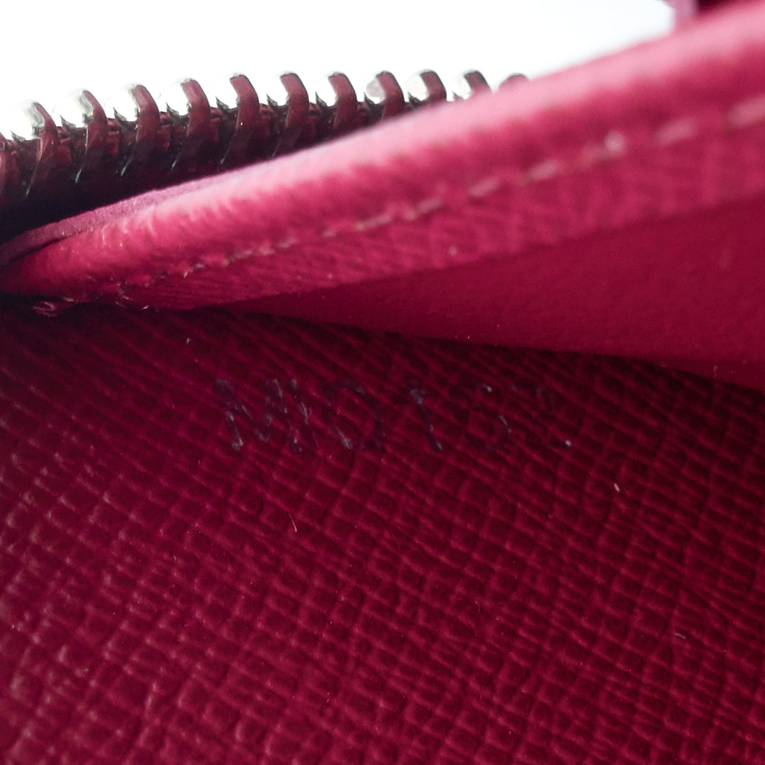zippy wallet fuchsia epi leather wallet