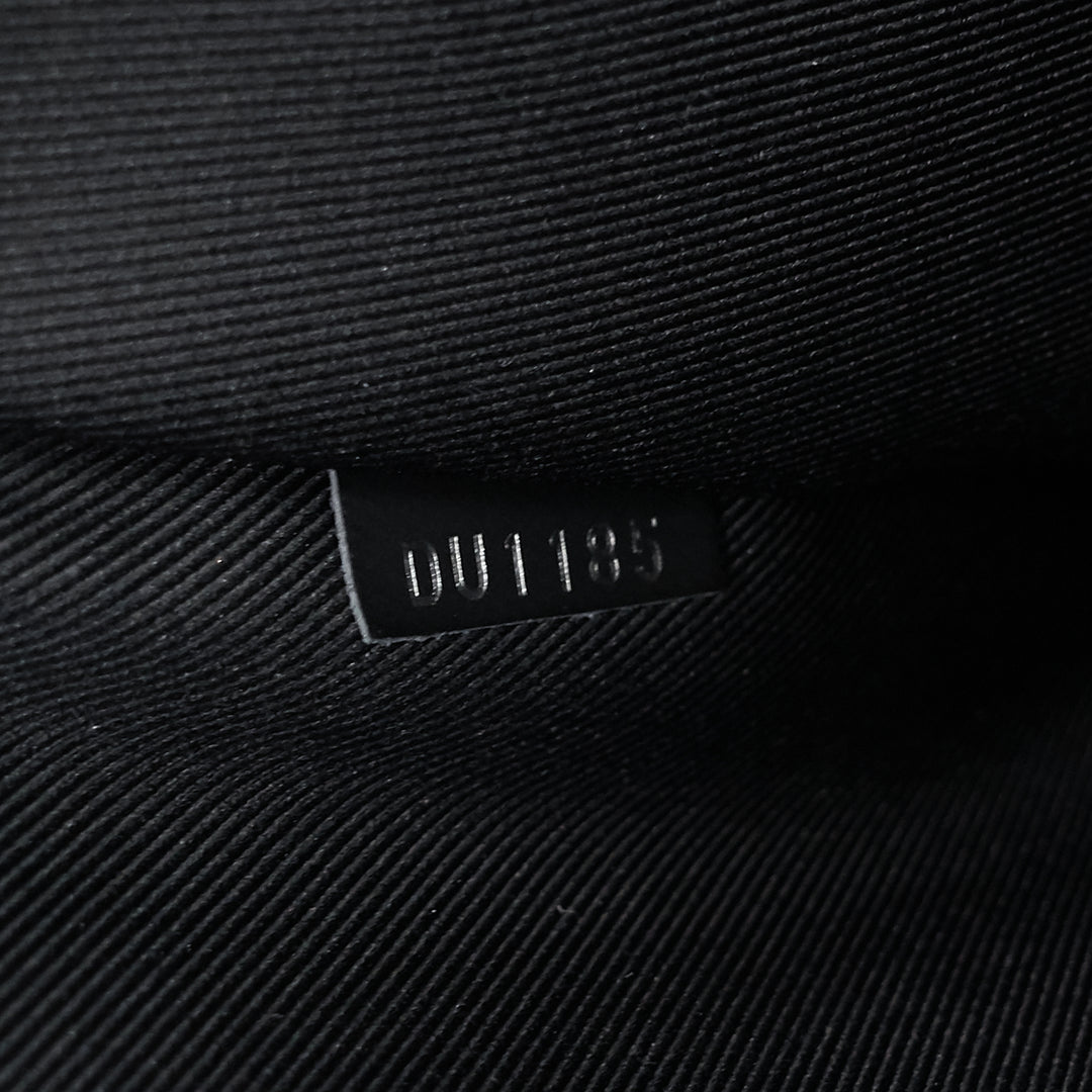 pochette voyage rope damier graphite canvas clutch bag