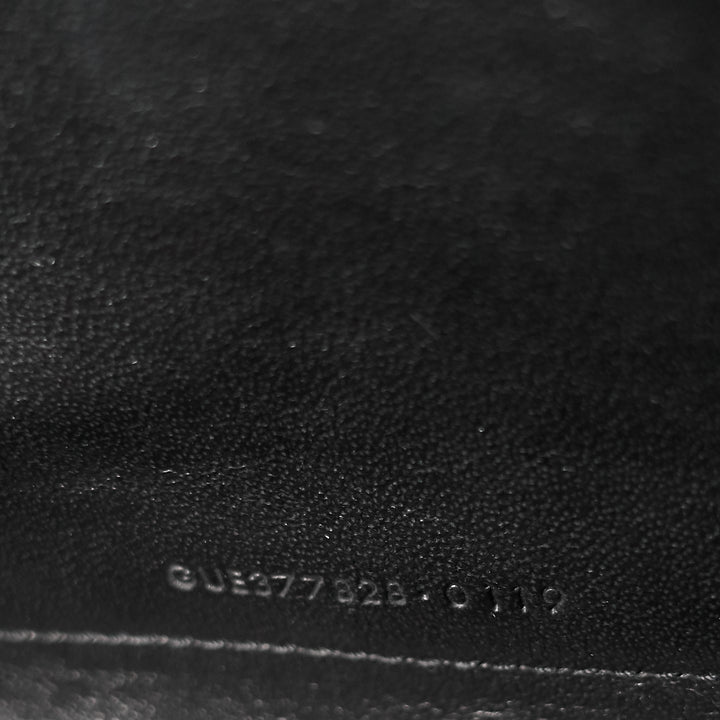 quilted grain de poudre monogram chain wallet bag