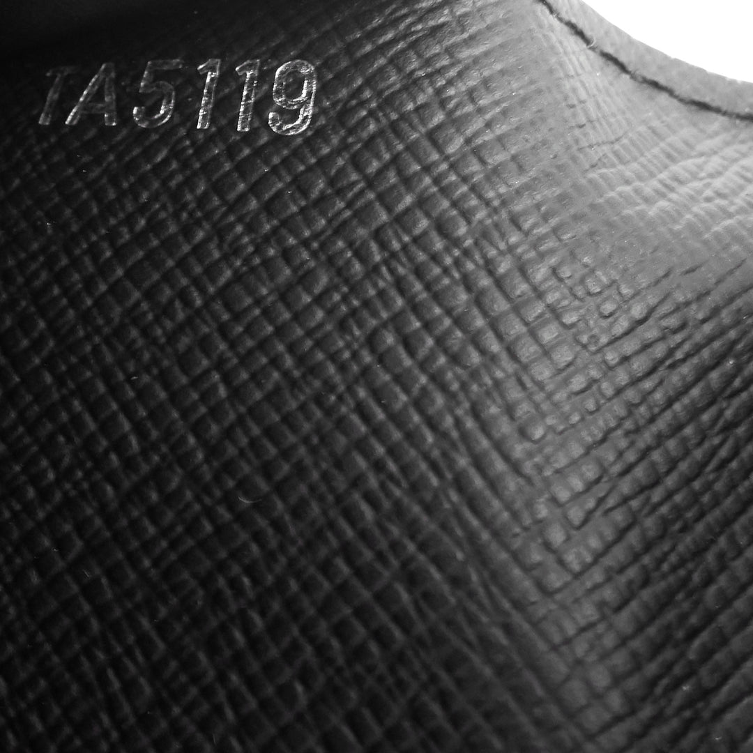 brazza world map damier graphite canvas wallet