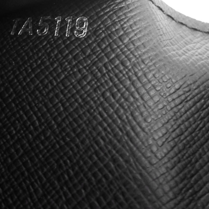 brazza world map damier graphite canvas wallet