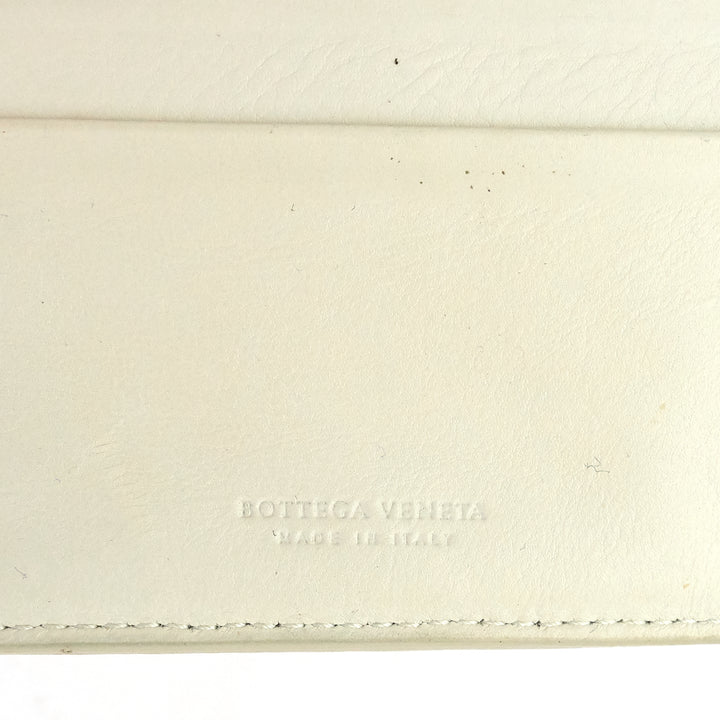 intrecciato nappa leather french flap wallet