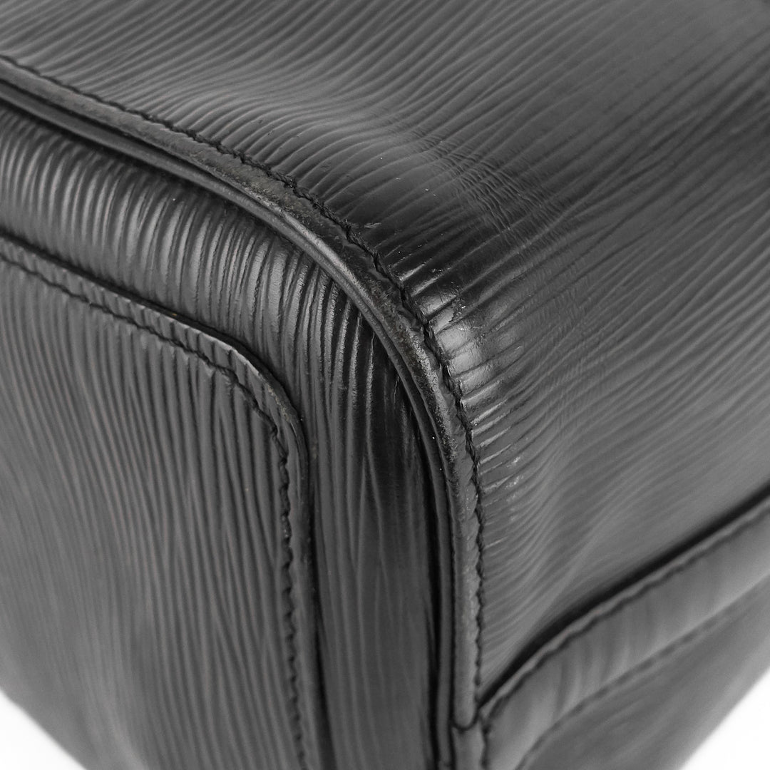 speedy 25 black epi leather bag