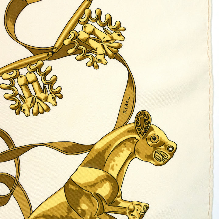 les cavaliers d' or silk scarf