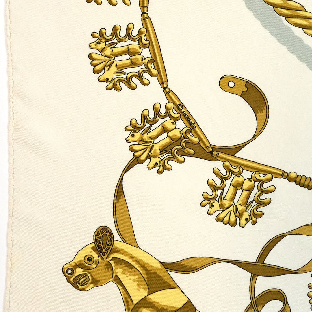 les cavaliers d' or silk scarf