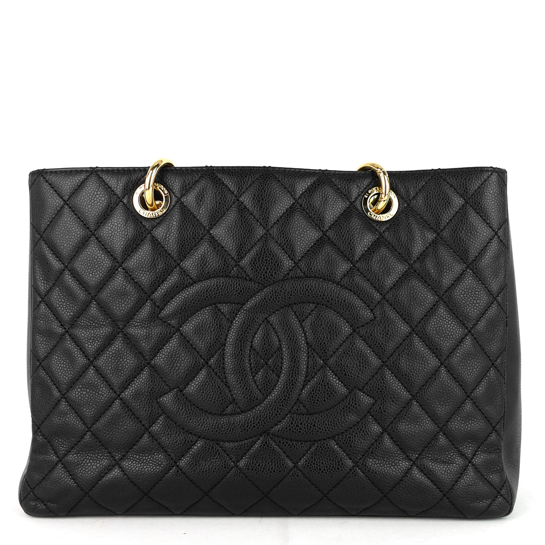 grand shopping tote caviar leather bag