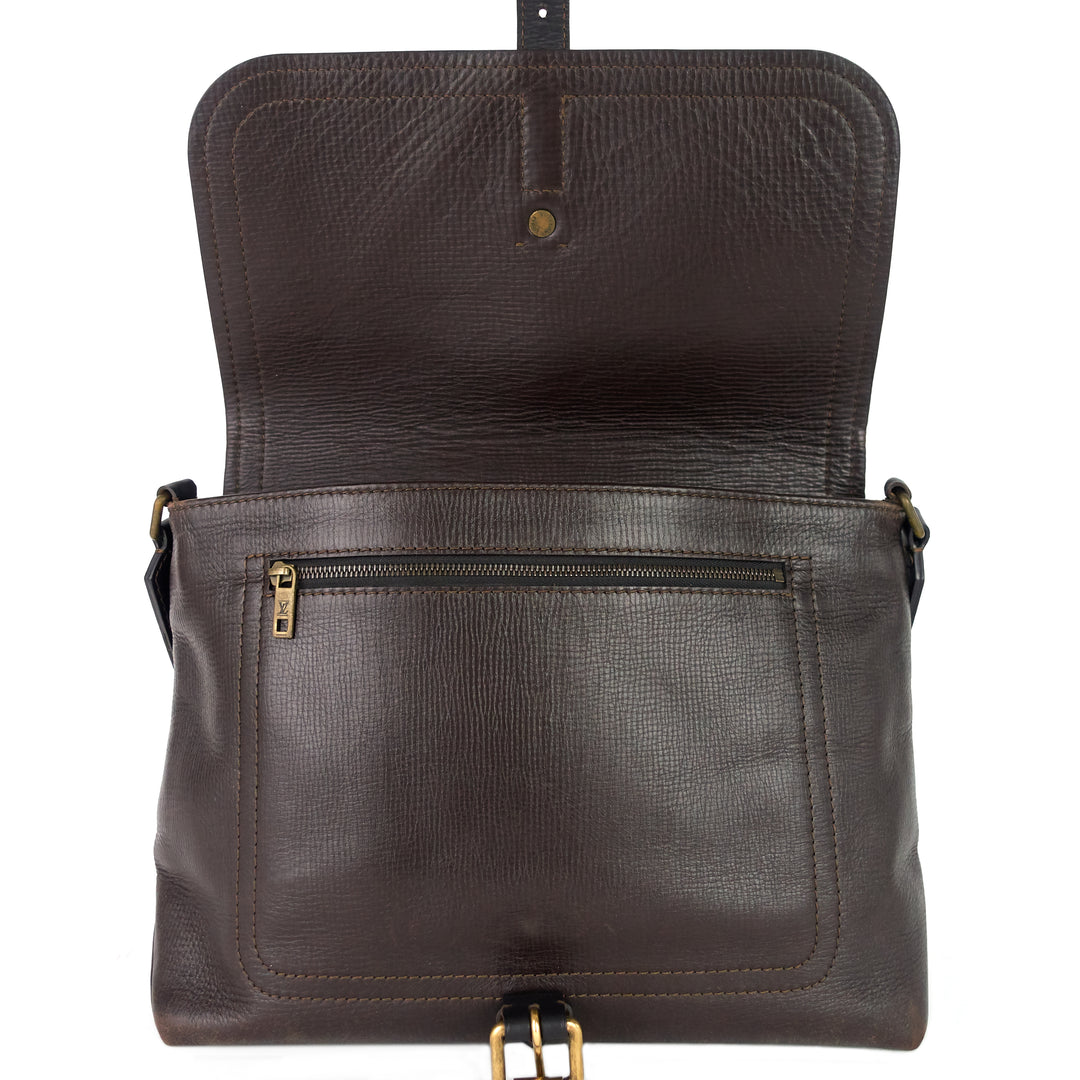 omaha utah leather messenger bag