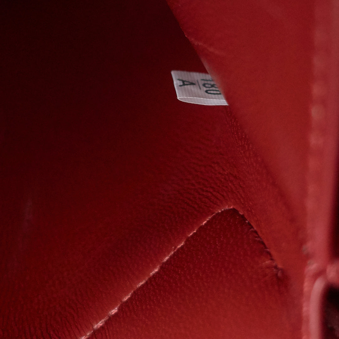 double medium saffiano cuir leather tote bag