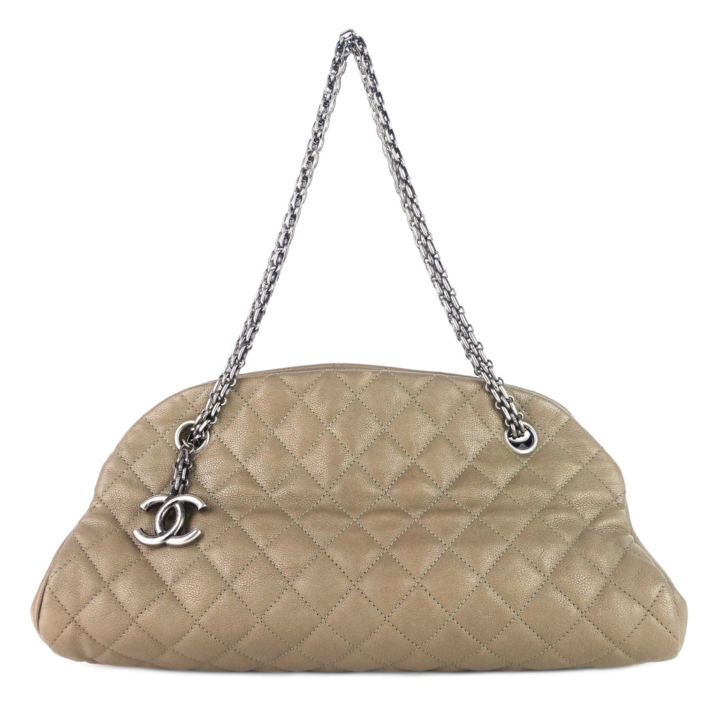 Just Mademoiselle Medium Caviar Leather Bowler Bag – Poshbag Boutique