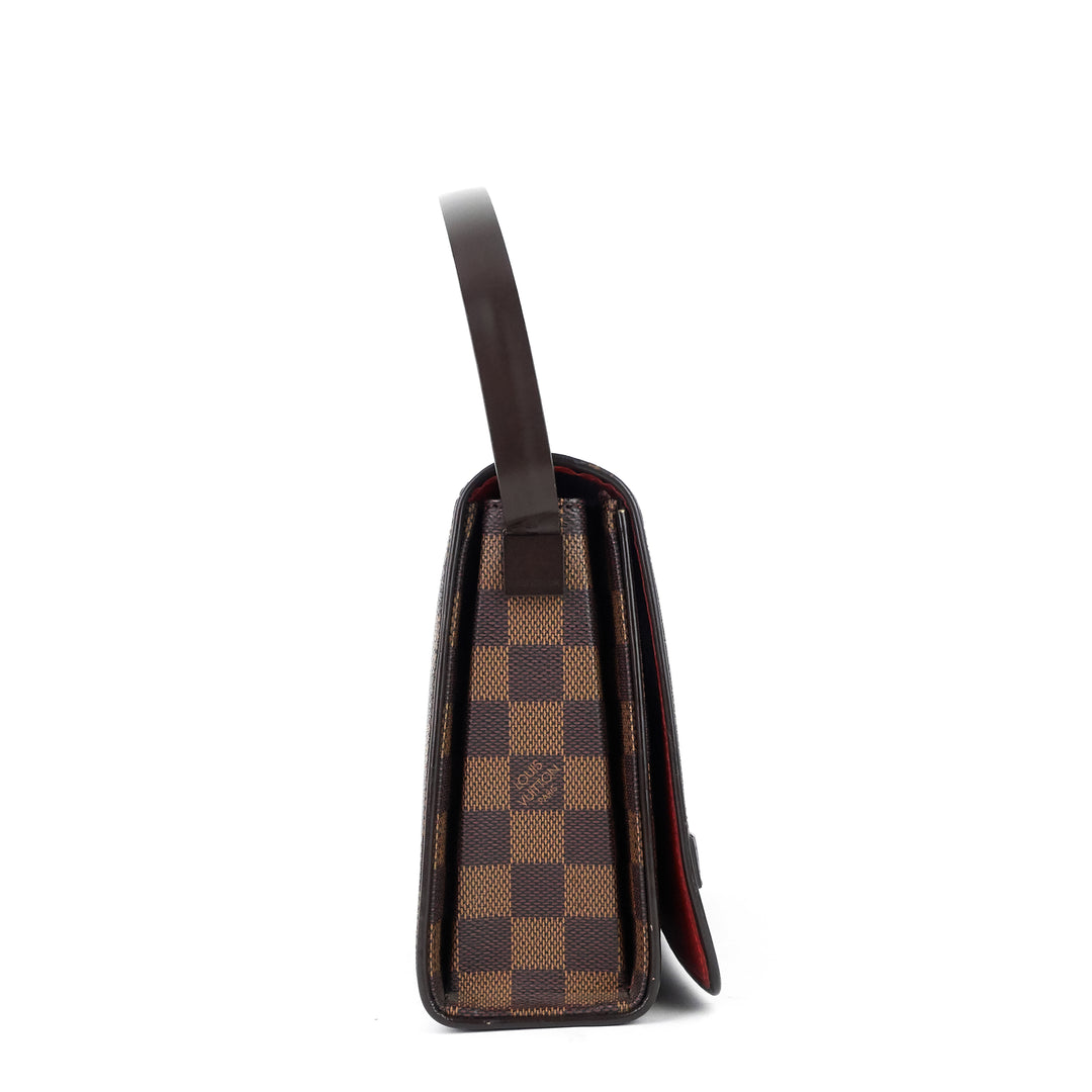 tribeca long damier ebene canvas bag