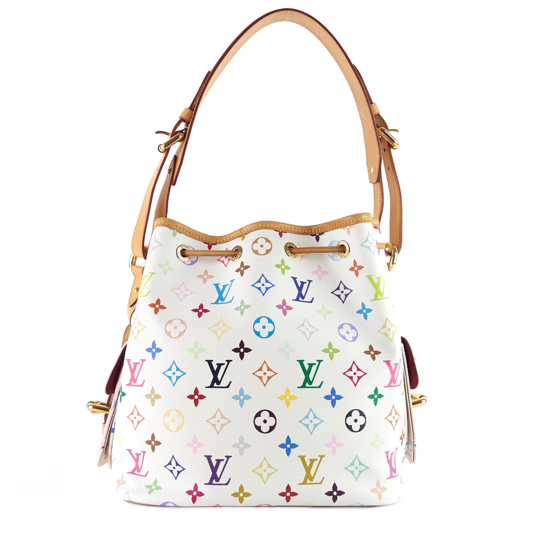 petit noé monogram multicolore canvas bag