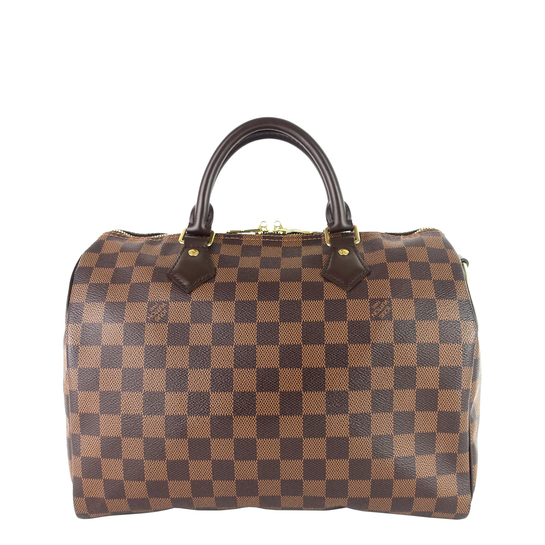 Speedy 30 Bandoulière Damier Ebene Canvas Bag