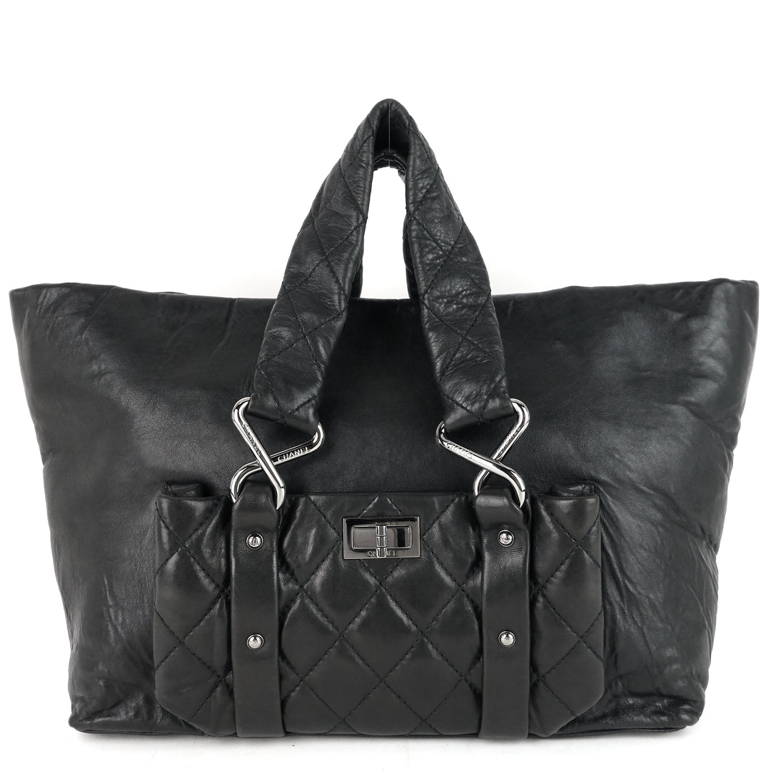 reissue lambskin leather tote bag