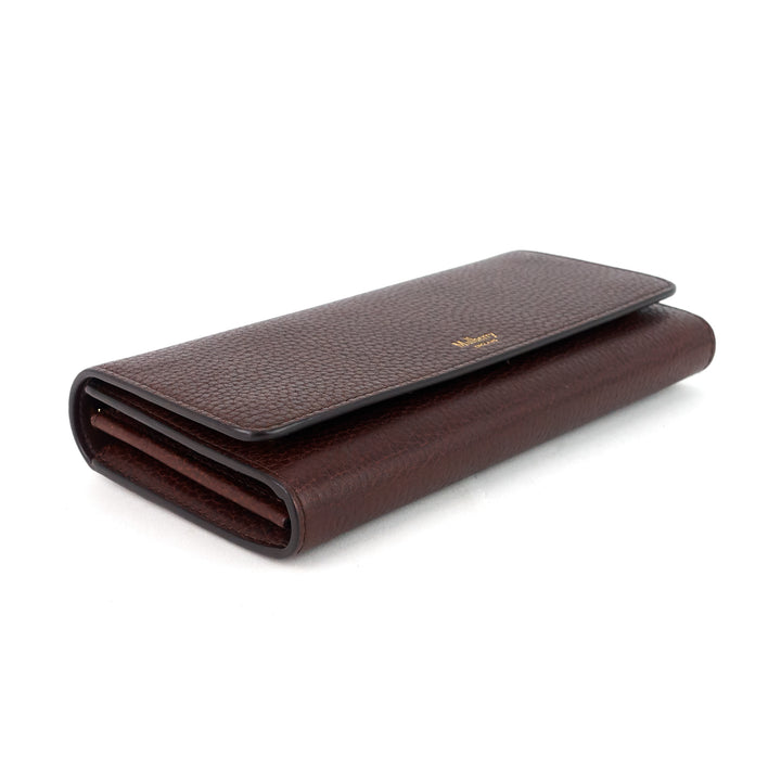 mulberry natural grain leather continental wallet