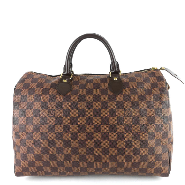 speedy 35 damier ebene canvas bag