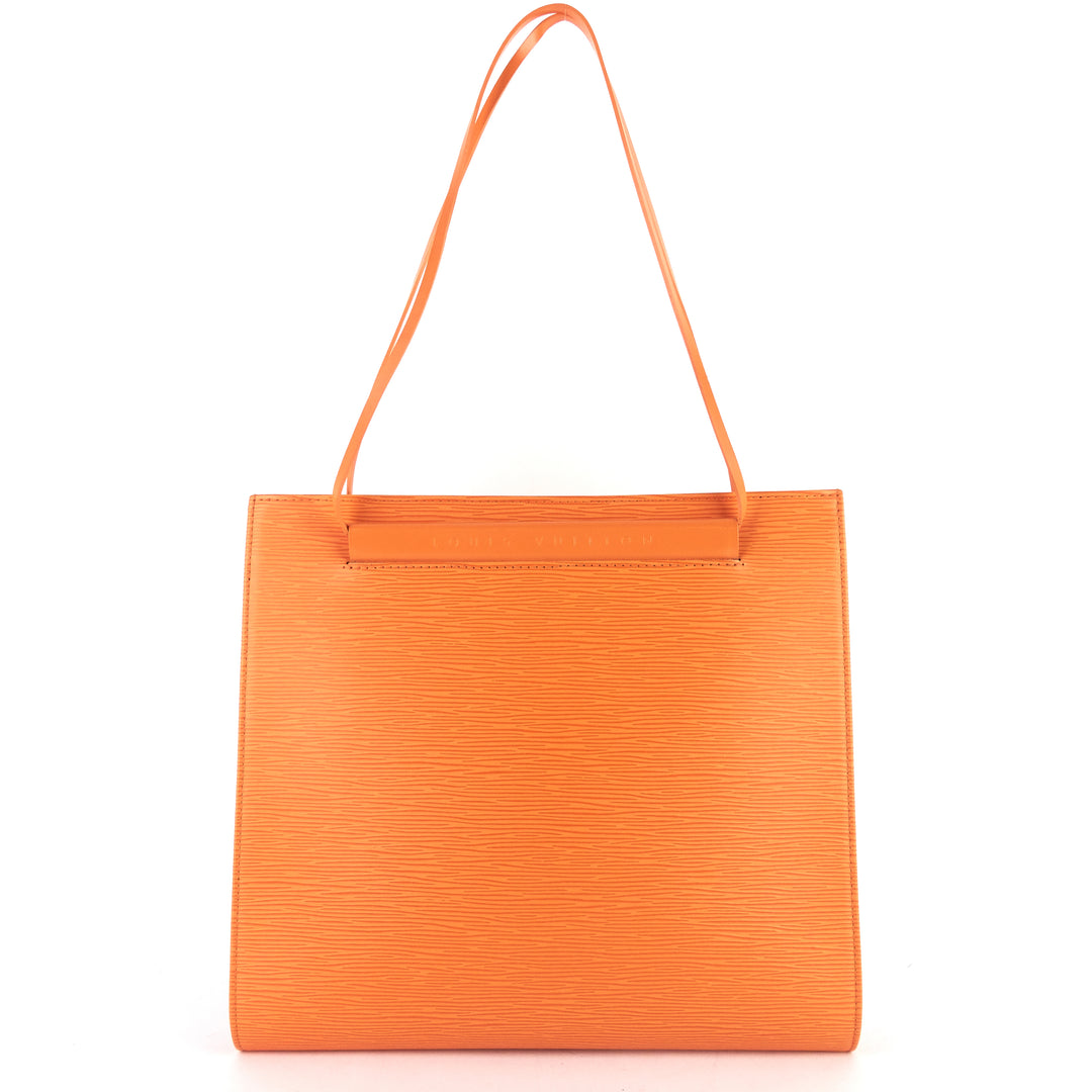 saint tropez orange epi leather bag