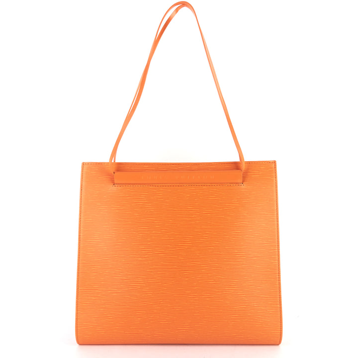 saint tropez orange epi leather bag
