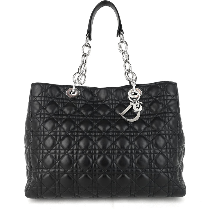 lady dior soft cannage lambskin shopping tote bag