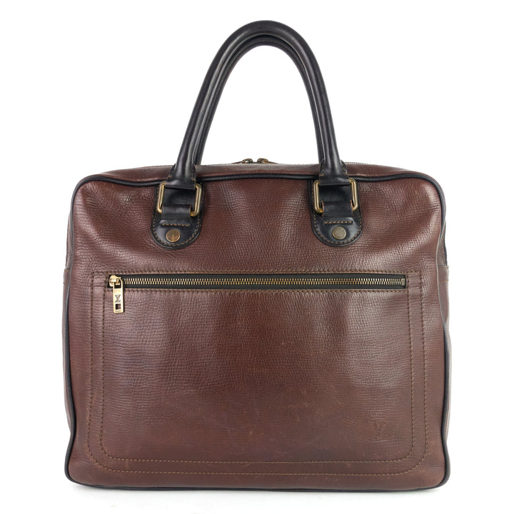 utah huron leather work bag