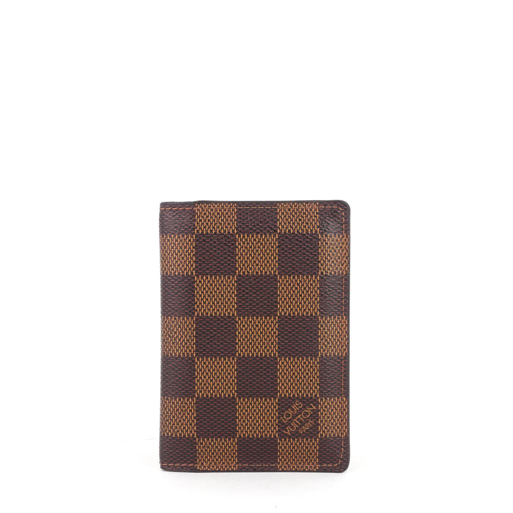 damier ebene canvas pocket organizer