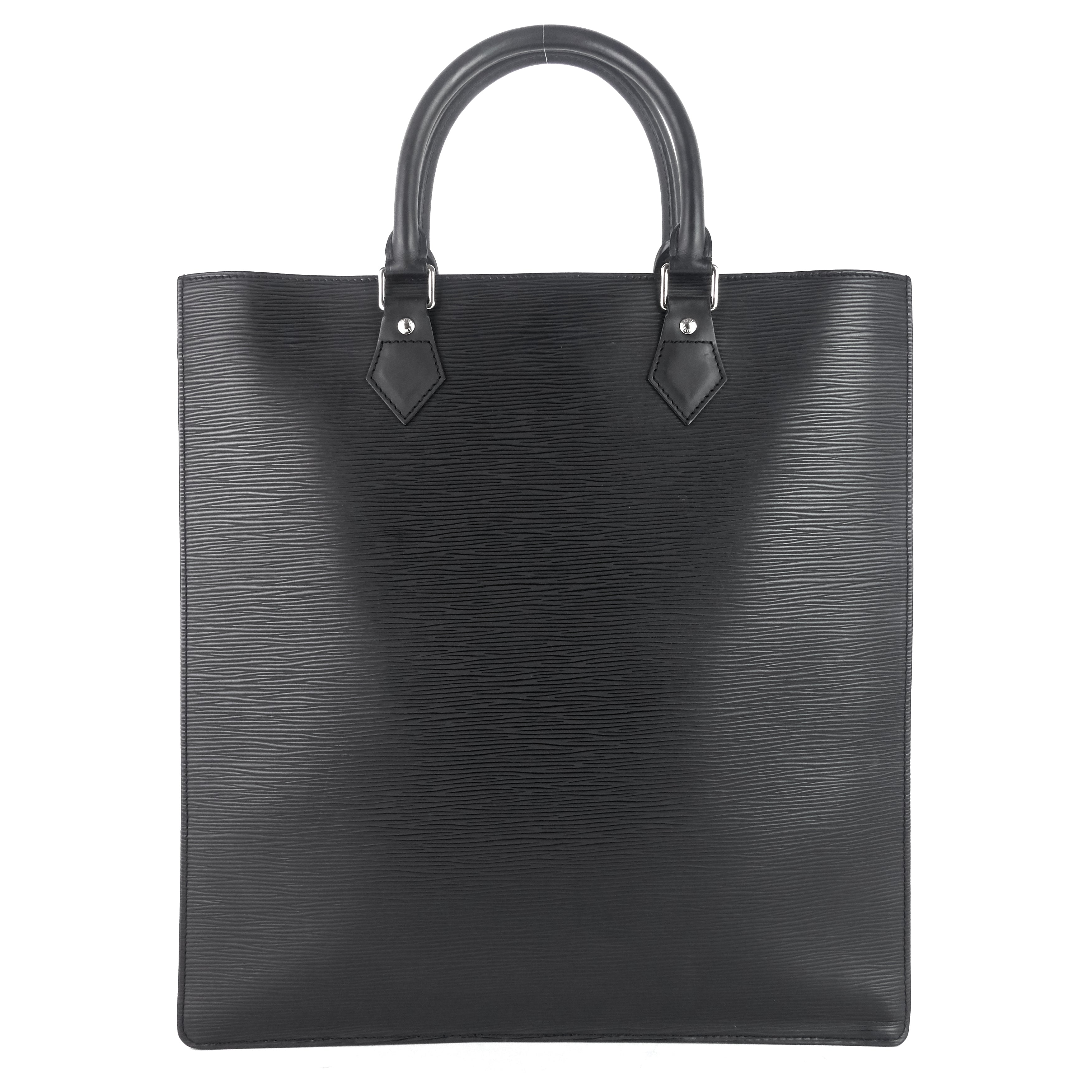 Louis Vuitton Sac Plat GM Black Epi Leather Bag – Poshbag Boutique