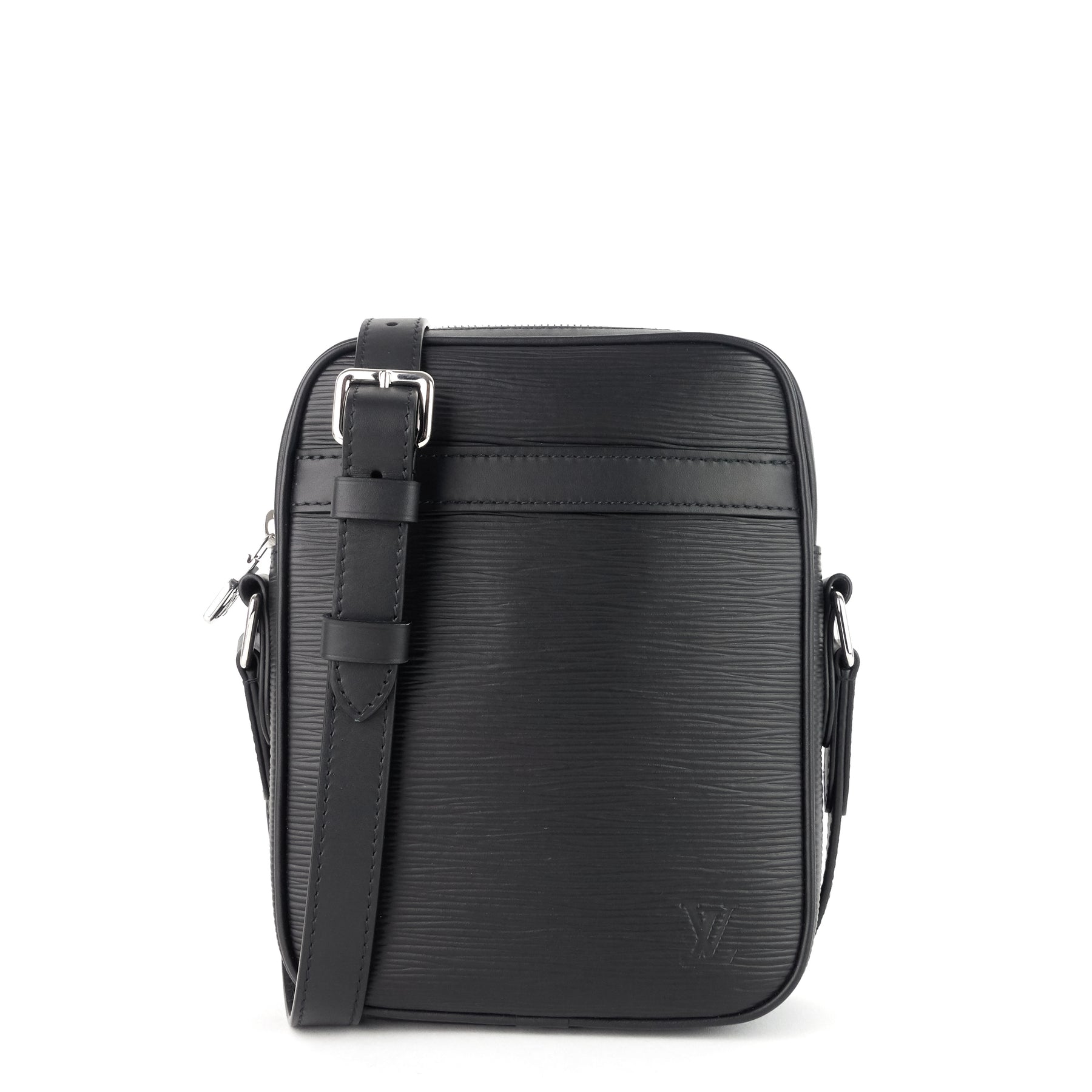 Danube Slim Black Epi Leather Bag – Poshbag Boutique