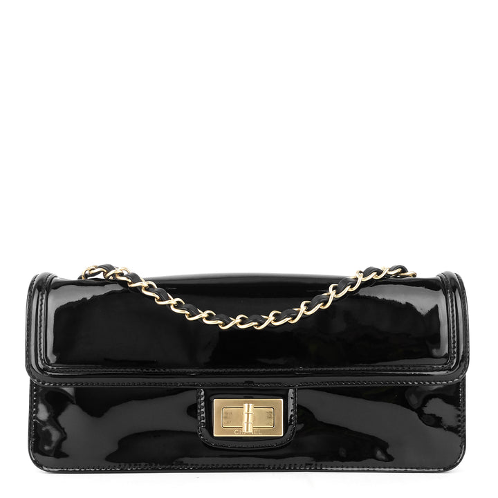reissue east west patent leather flap bag